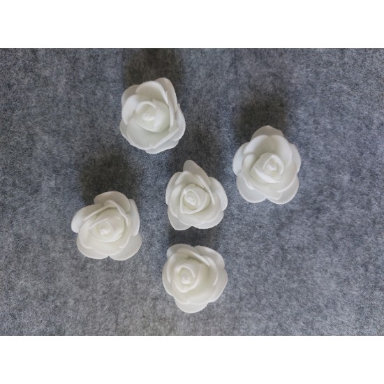 Цветы из фоамирана(цв.белый) 3,5см,  цена за 1 шт